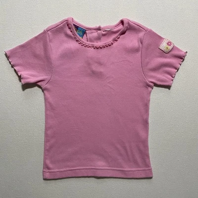 Vintage Disney Pooh Shirt Girls 2T Ribbed Short Sleeve Kids Headquarters Y2K - Image 1 of 4
