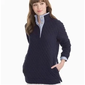 SOUTHERN TIDE Stepppullover Maritim Navy BRANDNEU MIT ETIKETT SMALL - Bild 1 von 10