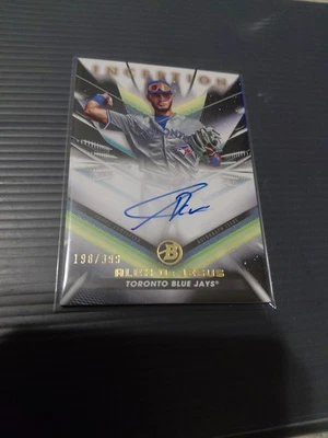 2023 BOWMAN INCEPTION PROSPECT /399 AUTO ALEX DE JESUS BLUE JAYS - Image 1 of 2