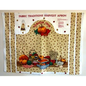 Vintage 1994 Fabric Traditions HARVEST Cut & Sew Apron Panel 2151 - Bild 1 von 4