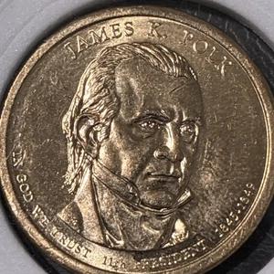 James  k Polk 1845 1849, 2009 P, dollar coin - Picture 1 of 5
