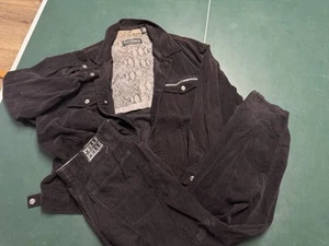 Pelle Pelle Corduroy Set Jacket 2XL & Pants 38 Y2K Hip Hop Vintage Rare - Picture 1 of 18