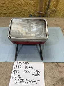 1982 Honda Atc 200 Headlight Assembly With Bracket Mount 338 - Picture 1 of 14