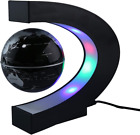 Magnetic Levitation Floating Globe  with LED Lights C Shape World Map Desk Decor