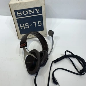 Vintage SONY HS75 Headset With Microphone - Picture 1 of 15