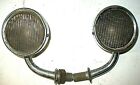 PAIR NICE ORIGINAL 1930-34 COWL LAMPS COMPLETE WITH ARMS PACKARD CADILLAC BUICK