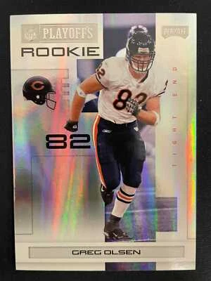 GREG OLSEN 2007 PLAYOFF NFL FOOTBALL PLAYOFFS 02/10 - CHICAGO BEARS *2472 - Image 1 of 2