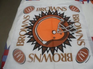 Vintage 1999 Cleveland Browns McDonalds Scarf Bandana Big Helmet Logo - Imagen 1 de 1