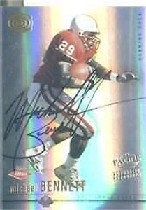 A3161- 2001 Pacific Dynagon #101 Michael Bennett RC Auto / 199 Rookie Nm-Mt - Bild 1 von 2