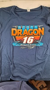 Black 2XL Scott Dragon #16 T-shirt Richard Gram Racing - Picture 1 of 3