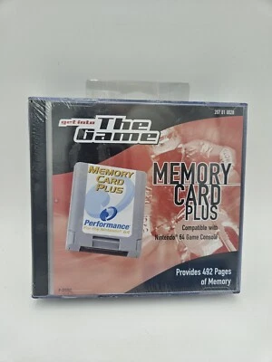 New Get Into The Game Performance Memory Card Plus N64 492 Pages of Memory - Image 1 of 2