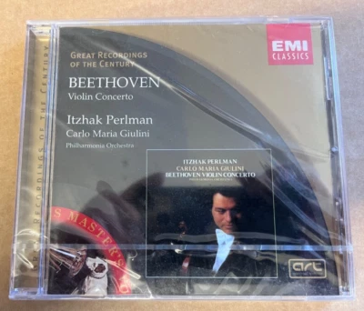Beethoven Violin Concerto Itzhak Perlman Great Recordings of the Century New - Image 1 of 2