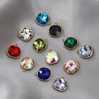 20szt Kryształy ze stali nierdzewnej Kwadratowe zawieszki charm 12 kolorów 14x16mm