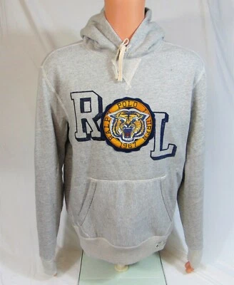 Polo Ralph Lauren Parche Tigre Feroz 1967 Gris Sudadera con Capucha Talla M NUEVO Foto 1 de 4