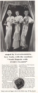 1934 Ivory Flakes: Night Life Wanamakers Vintage Print Ad - Picture 1 of 1