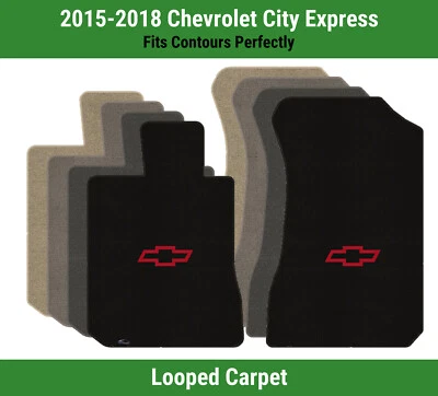 Alfombrillas delanteras Lloyd Loop para City Express '15-18 con pajarita roja Chevy Outline Foto 1 de 4