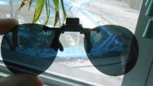 Sunglasses American Optical Corp HGU-4/P Impact Resistant Clip-On Vtg RARE - Picture 1 of 4