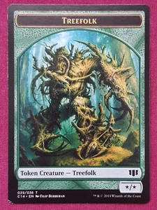 Magic The Gathering COMMANDER 2014 C14 TREEFOLK WOLF token card MTG - Picture 1 of 2