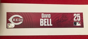 DAVID BELL Cincinnati Reds Manager Game Used Locker Nameplate Tag 2022 LOSS #100 - Picture 1 of 10