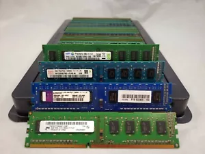 LOT 100 2GB DDR3 PC3-12800U 1600 Samsung Hynix Micron+ DIMM Desktop MEMORY RAM - Picture 1 of 1