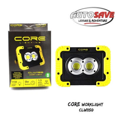 Core CLW1150 Rechargeable Work Light 1150 Lumens High Low Functions - Image 1 of 4