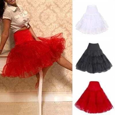 Retro Petticoat Röcke Dirndl Tüllrock Unterrock Party Abendkleid Tanzkleide **** - Bild 1 von 4