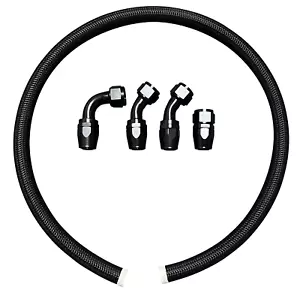 Racing Tucked Coolant Radiator -16 AN Hose and Fitting Kit K B H D F J Series US - Picture 1 of 3