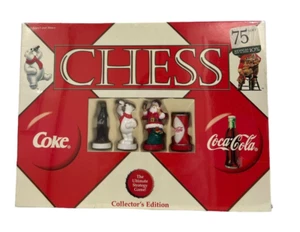 Coke vs Coca Cola Chess Set Collectors Edition 2002 Santa v Polar Bear NIB - Picture 1 of 6