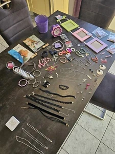 Mädchen Paket Schmuck Haare silber Deko rosa - Bild 1 von 9