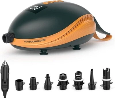 OutdoorMaster 20 PSI Elektrische SUP Pumpe Quick Air Inflator & Auto-Off Luftpumpe