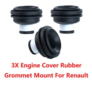 3x Engine Cover Rubber Grommet Mount Clip 1.5 1.9 DCi For Renault Clio Megane - Picture 1 of 6