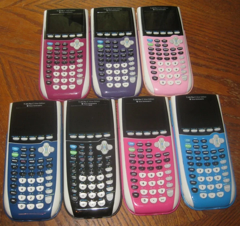 Texas Instruments TI-84 Plus C Silver Edition Calculator -Various Colors! Choose - Image 1 of 1