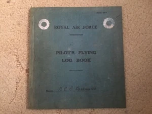 1940 WWII EXTRACTS OF ROYAL AIR FORCE SPITFIRE PILOT'S FLYING LOG BOOK *(Repro)* - Bild 1 von 8