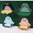 Suction Cup Soap Box Holder Penguin Shaped Soap Dish New Storage Rack