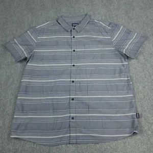 Patagonia Shirt Mens 2XL Worn Wear Button up stripes beach ready - Picture 1 of 9