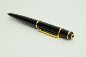 Original Cartier Kugelschreiber Blau Saphir C Dekor Büro Schreibtisch Sammlerstück - Bild 1 von 10