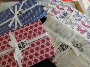 FabScraps Box of 4 mini bolts of 100% patterned cotton 114cm x93cm each - Picture 1 of 5