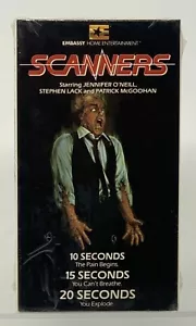 Scanners VHS (1981) | Sealed | Slipcase 1984 | Embassy Home Entertainment WM - Picture 1 of 7