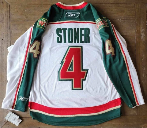 Reebok Minnesota Wild Clayton Stoner #4 Official NHL Jersey Adult Large NWT Cover