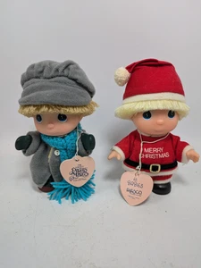 2 Enesco Precious Moments Collection Doll HI BABIES 1988 Collection 6" Christmas - Picture 1 of 6