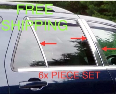 Juego completo de 6 piezas Cadillac Chrome SRX PILLAR POST 2004 2005 2006 2007 2008 2009 Foto 1 de 4