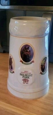 1905 - 2005 BELMONT RACE TRACK 100TH ANNIVERSARY STEIN - Изображение 1 из 4