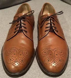 Salvatore Ferragamo Studio Derby Brogue Dress Shoes Men’s Size 10.5 D - Picture 1 of 13