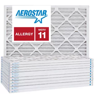 16 1/4x21 1/2x1 AC and Furnace Air Filter by Aerostar - MERV 11, Box of 12 - Picture 1 of 7
