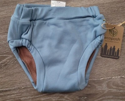 Nuevos pantalones de entrenamiento para ir al baño de tela Ecoposh para niños pequeños. Talla grande Foto 1 de 2