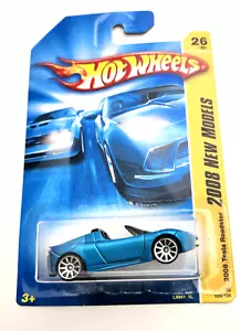 Hot Wheels Tesla Roadster Blue #26 - 2008 New Models - Picture 1 of 2