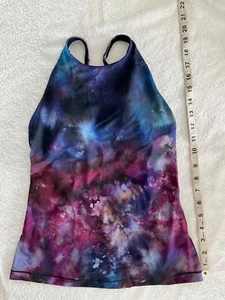 NWOT Athleta XXS 2XS Supernova Keyhole Tankini Top 566795 Swim Multi Tie Dye - Picture 1 of 12