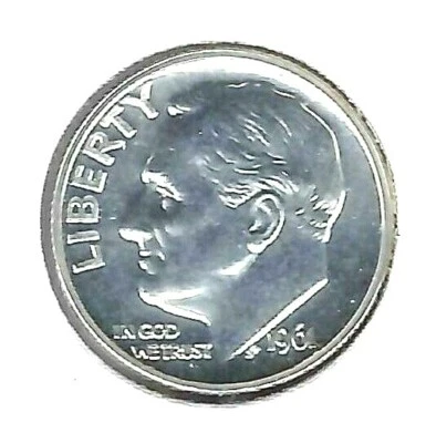 1961 10C Philadelphia Silver Proof Strike Roosevelt Dime! - Image 1 of 2