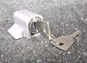 Sliding Door or Window Lock, Aluminum 1HEZ8 (M) - Picture 1 of 6