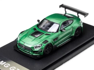 ZD RM 1:64 Green AMG GTS Widebody Racing Sports Model Diecast Metal Car BN - Picture 1 of 13